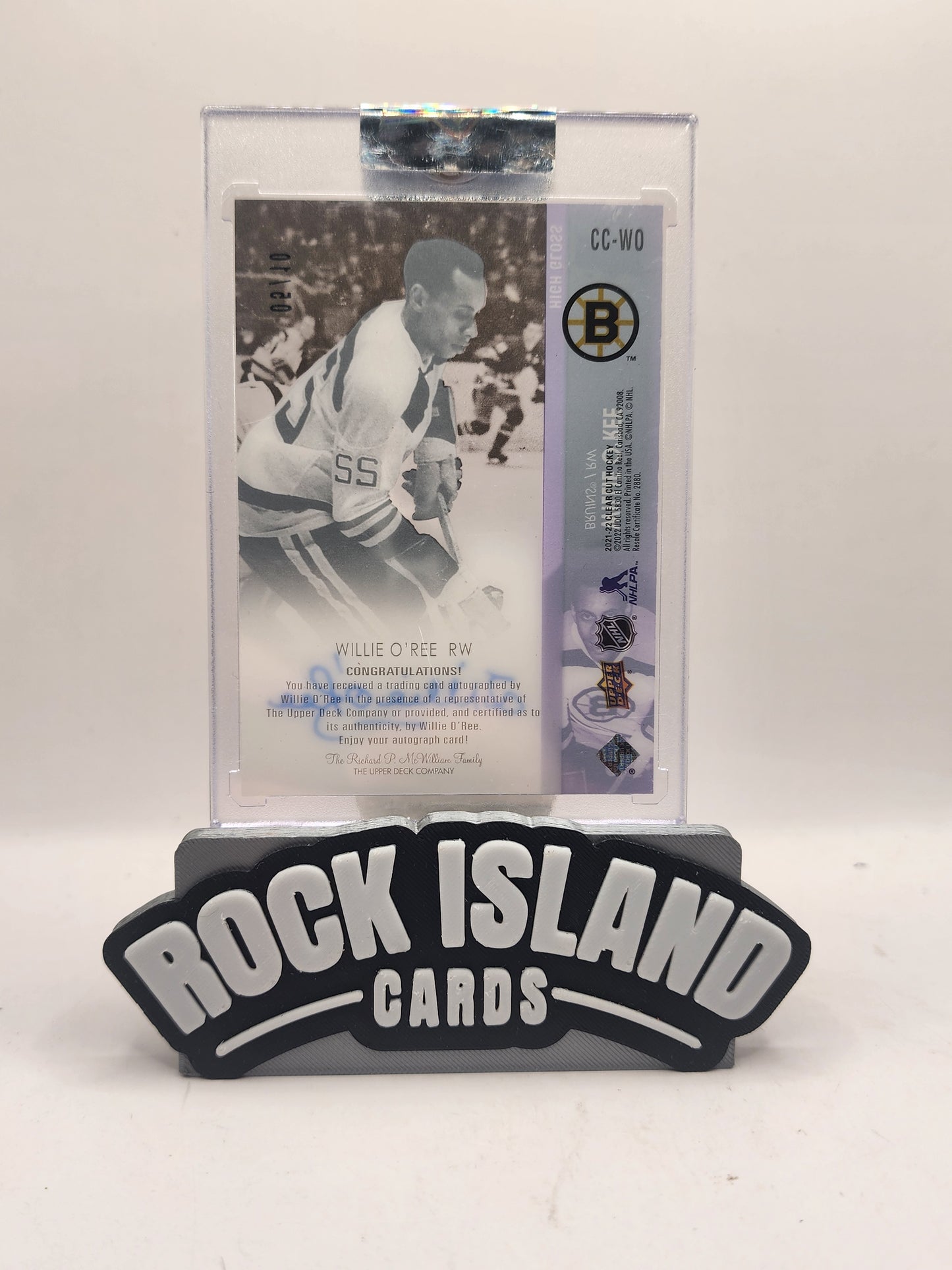 Willie O'Ree 2022 Upper Deck Chronology #CC-WO UD Exclusives High Gloss 05/10