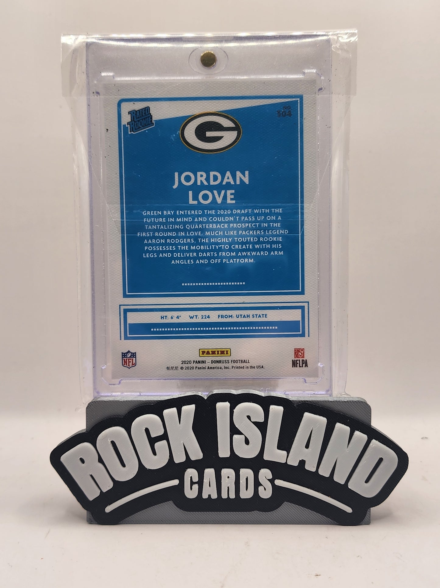 Jordan Love 2020 Panini Donruss Canvas Rated Rookie /100