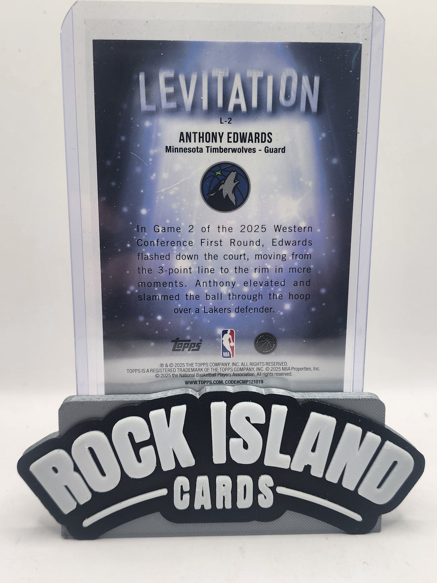 Anthony Edwards 2025 Topps Levitation #L-2 16/99