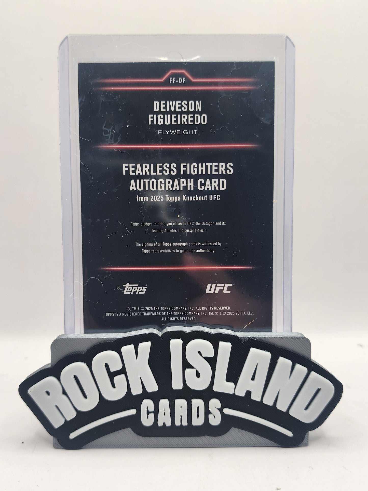 Deiveson Figueiredo 2025 Topps Knockout UFC Fearless Fighters #FF-DF 006/299