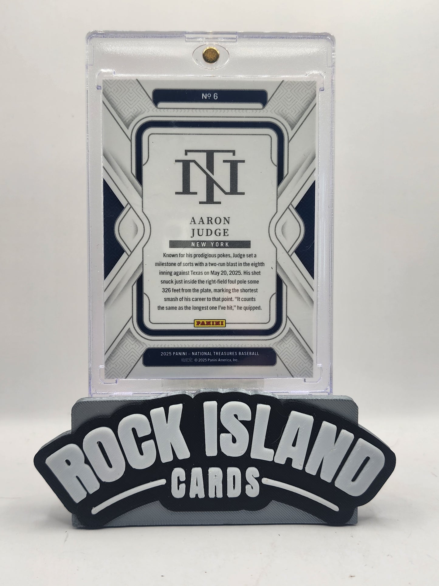 Aaron Judge 2025 Panini National Treasures #6 10/99