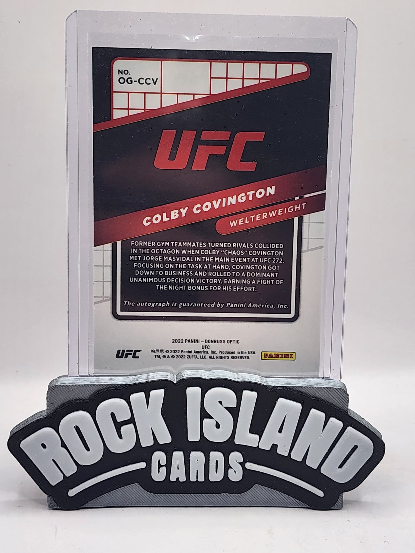 Colby Covington 2022 Panini Donruss Optic Opti-Graphs #OG-CCV