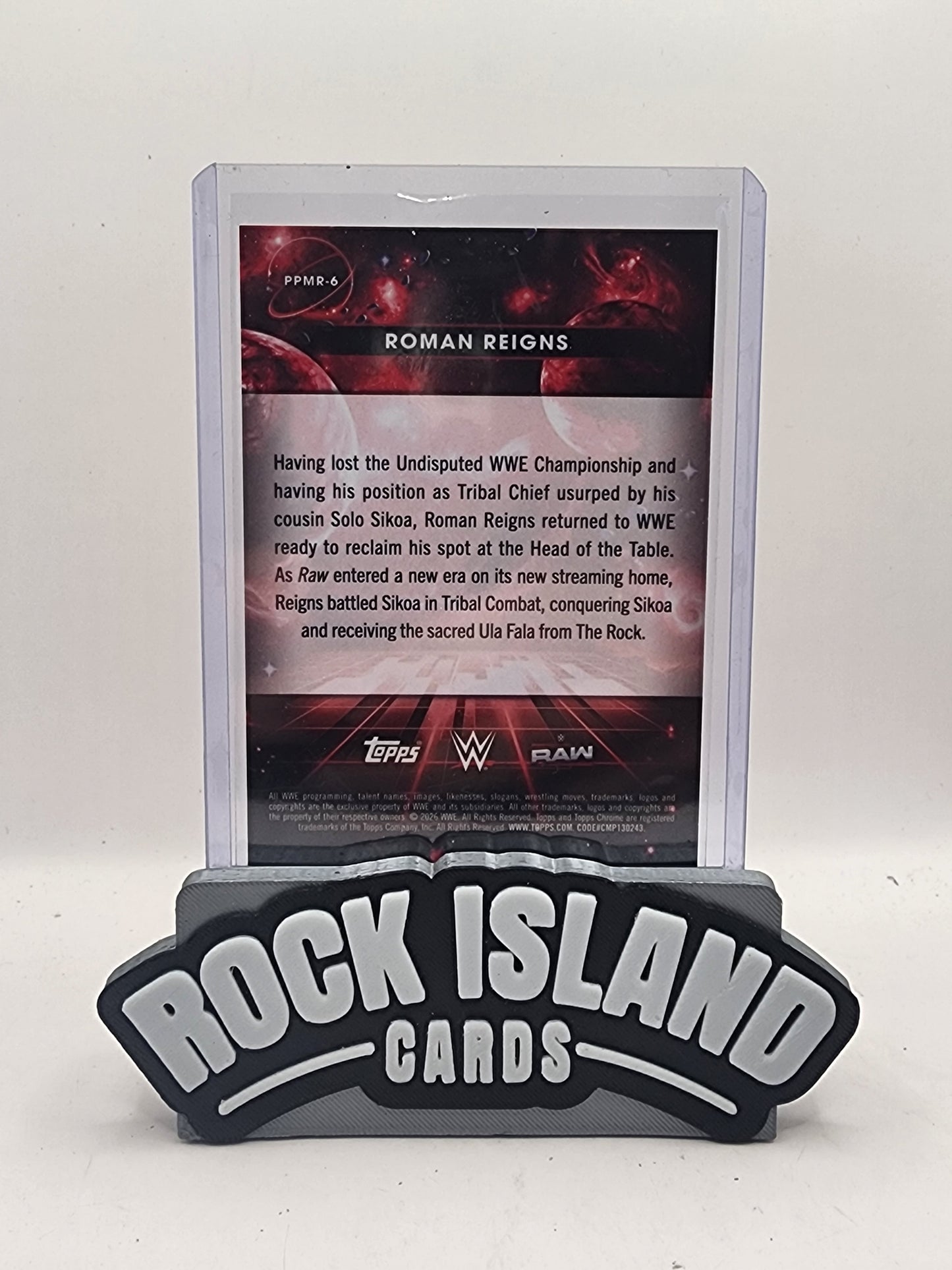 Roman Reigns 2026 Topps Chrome WWE #PPMR-6 MARS