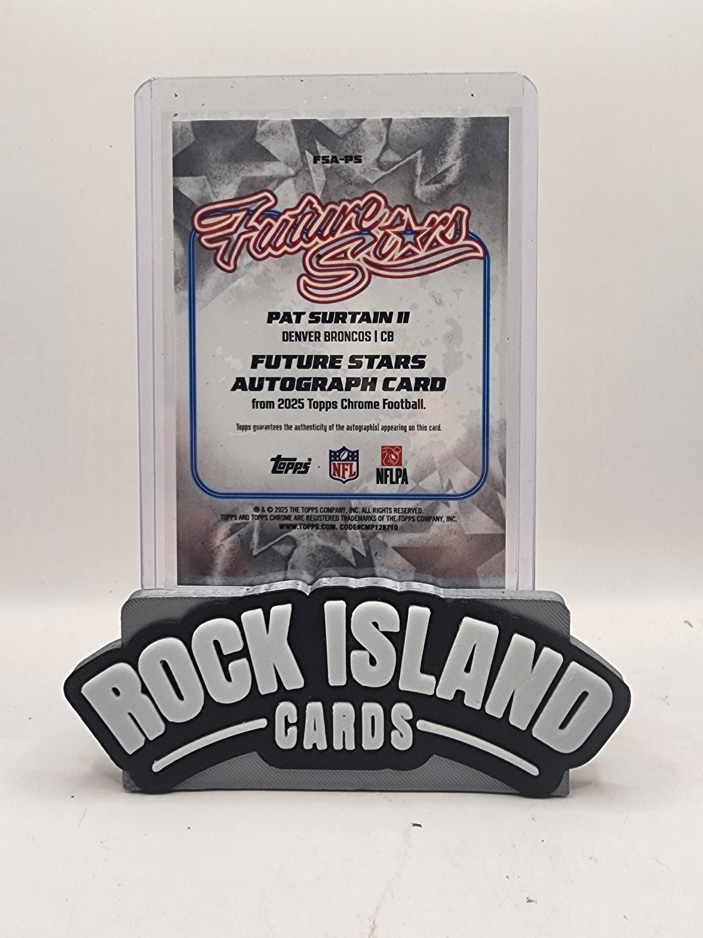 Pat Surtain II 2025 Topps Chrome Future Stars #FSA-PS 17/99