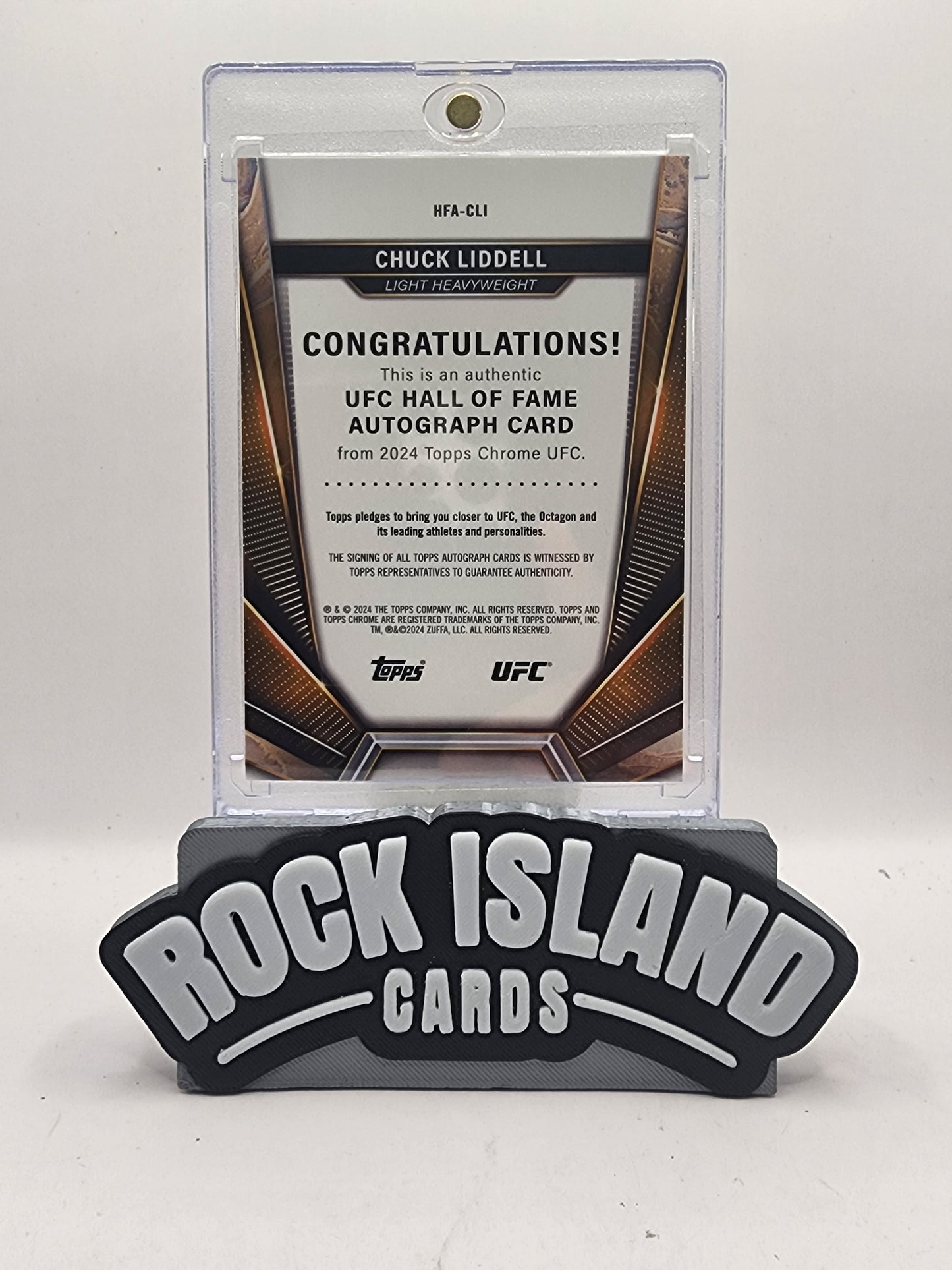 Chuck Liddell 2024 Topps Chrome UFC Hall of Fame #HFA-CLI 05/10