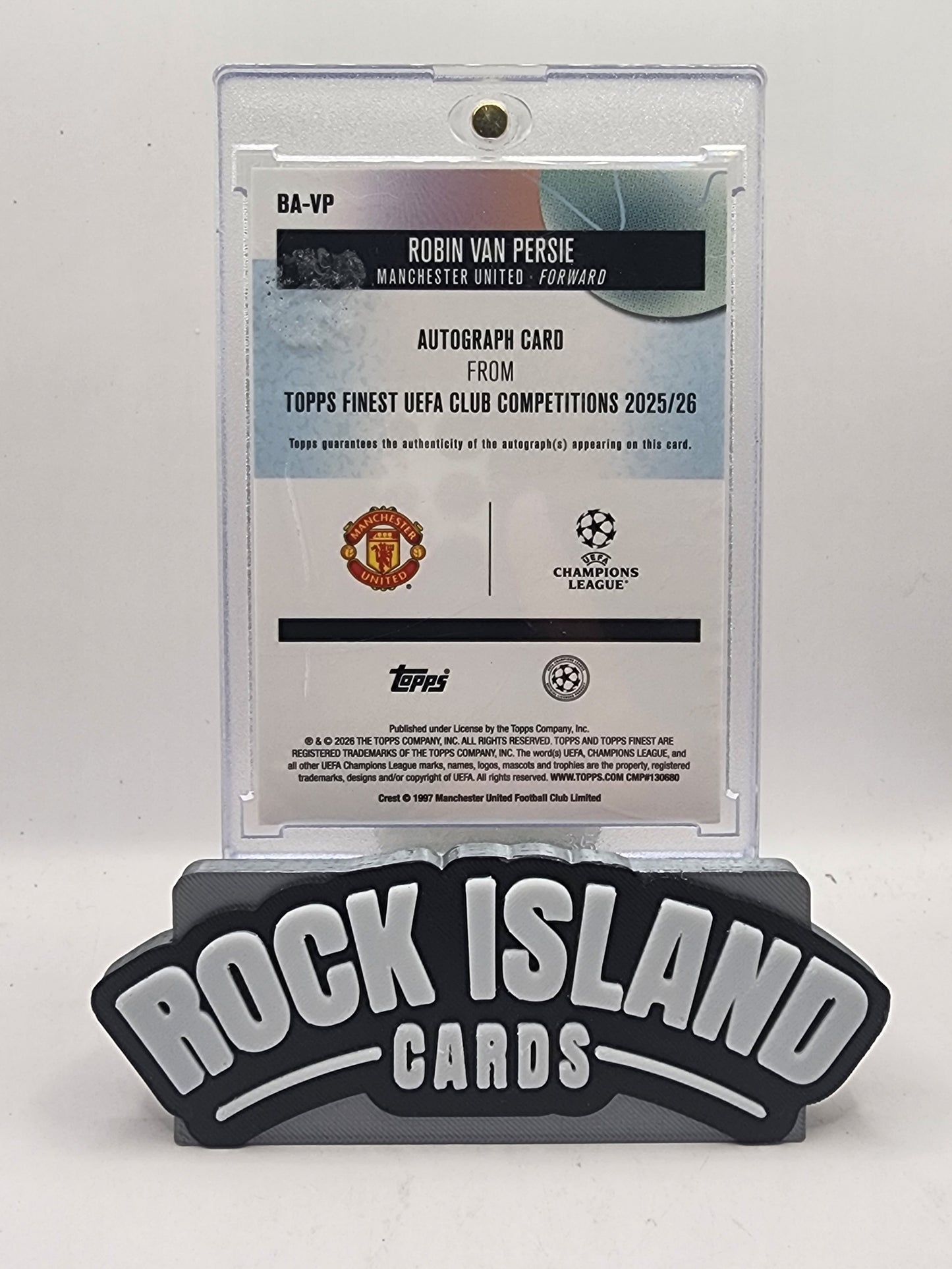 Robin Van Persie 2026 Topps Finest UEFA Club Competitions #BA-VP /10
