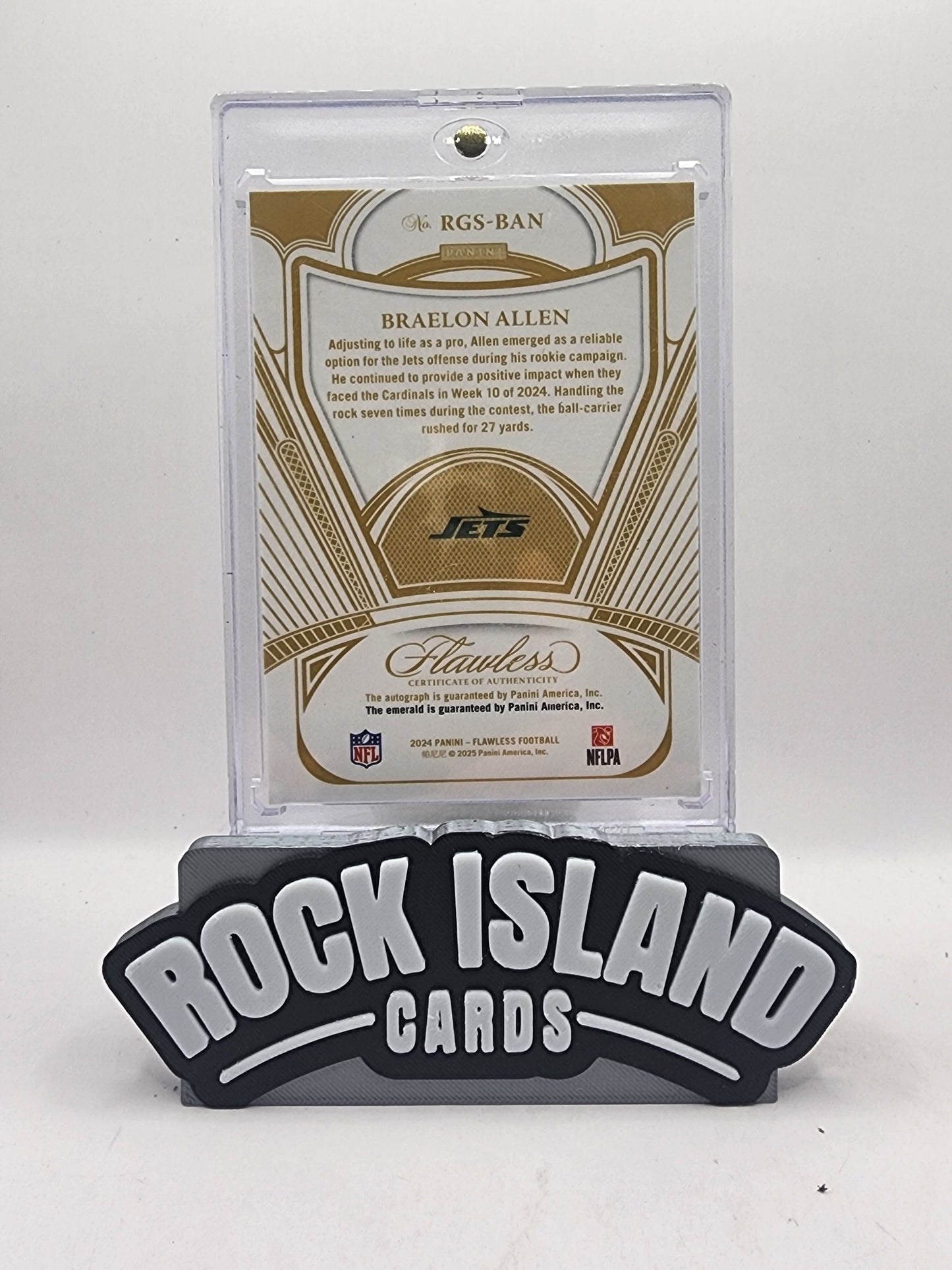 Braelon Allen 2025 Panini Flawless Football #RGS-BAN Emerald 2/5