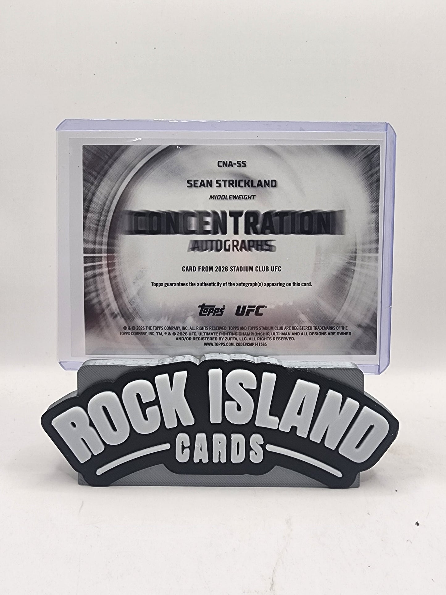 Sean Strickland 2026 Topps Stadium Club UFC #CNA-SS /99