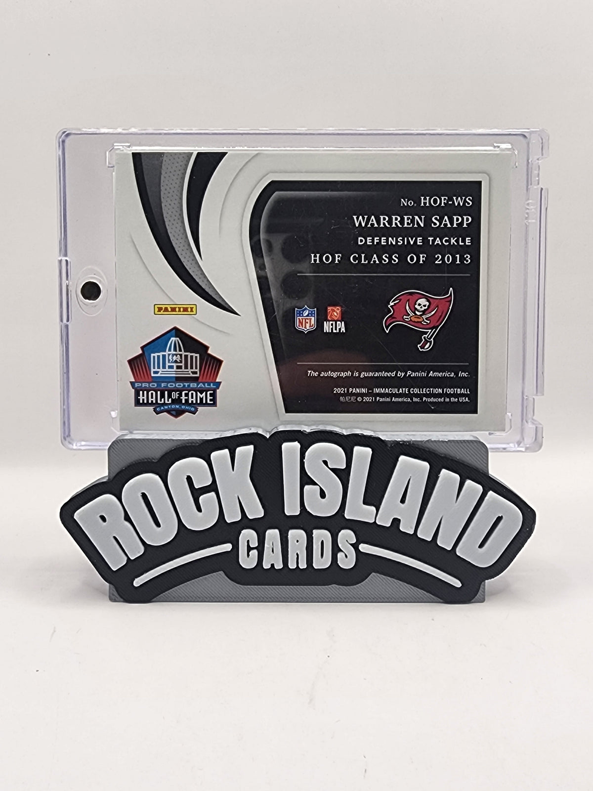 Warren Sapp 2021 Panini Immaculate Collection #HOF-WS 03/99