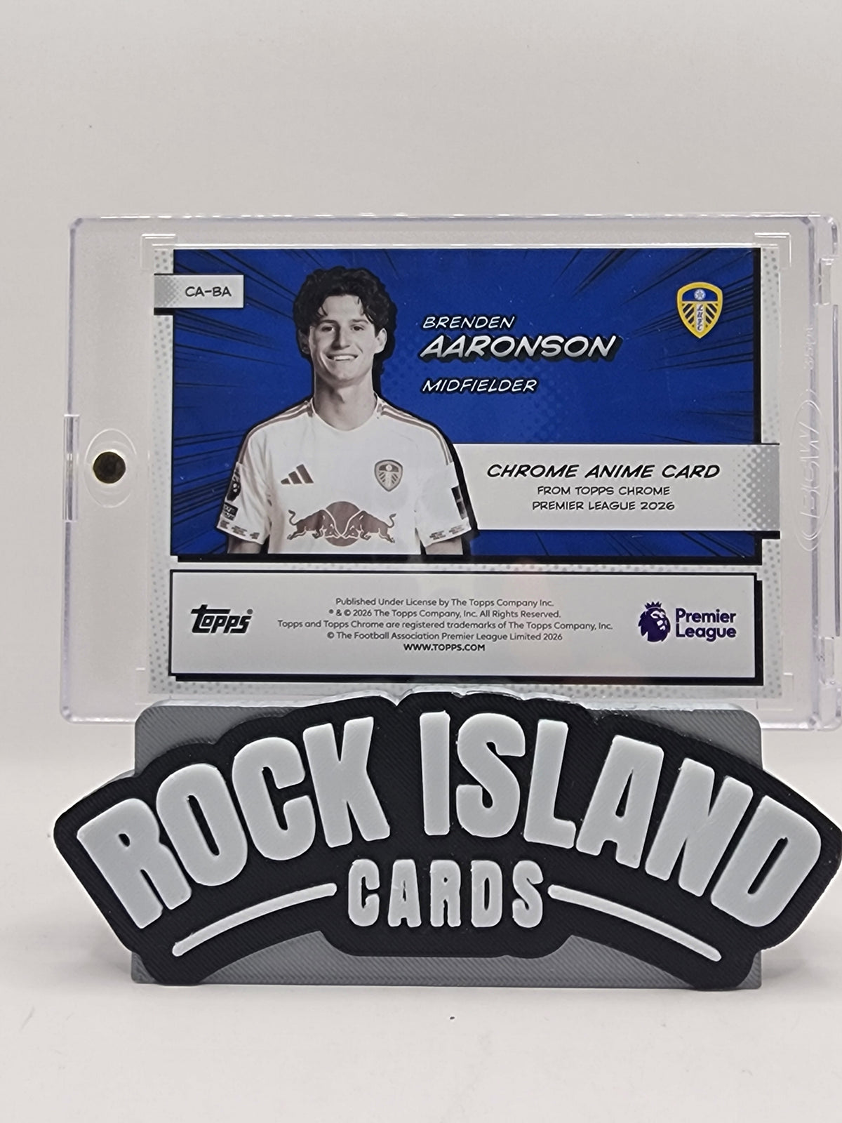 Brenden Aaronson 2026 Topps Chrome Premier League #CA-BA Red Anime 3/5