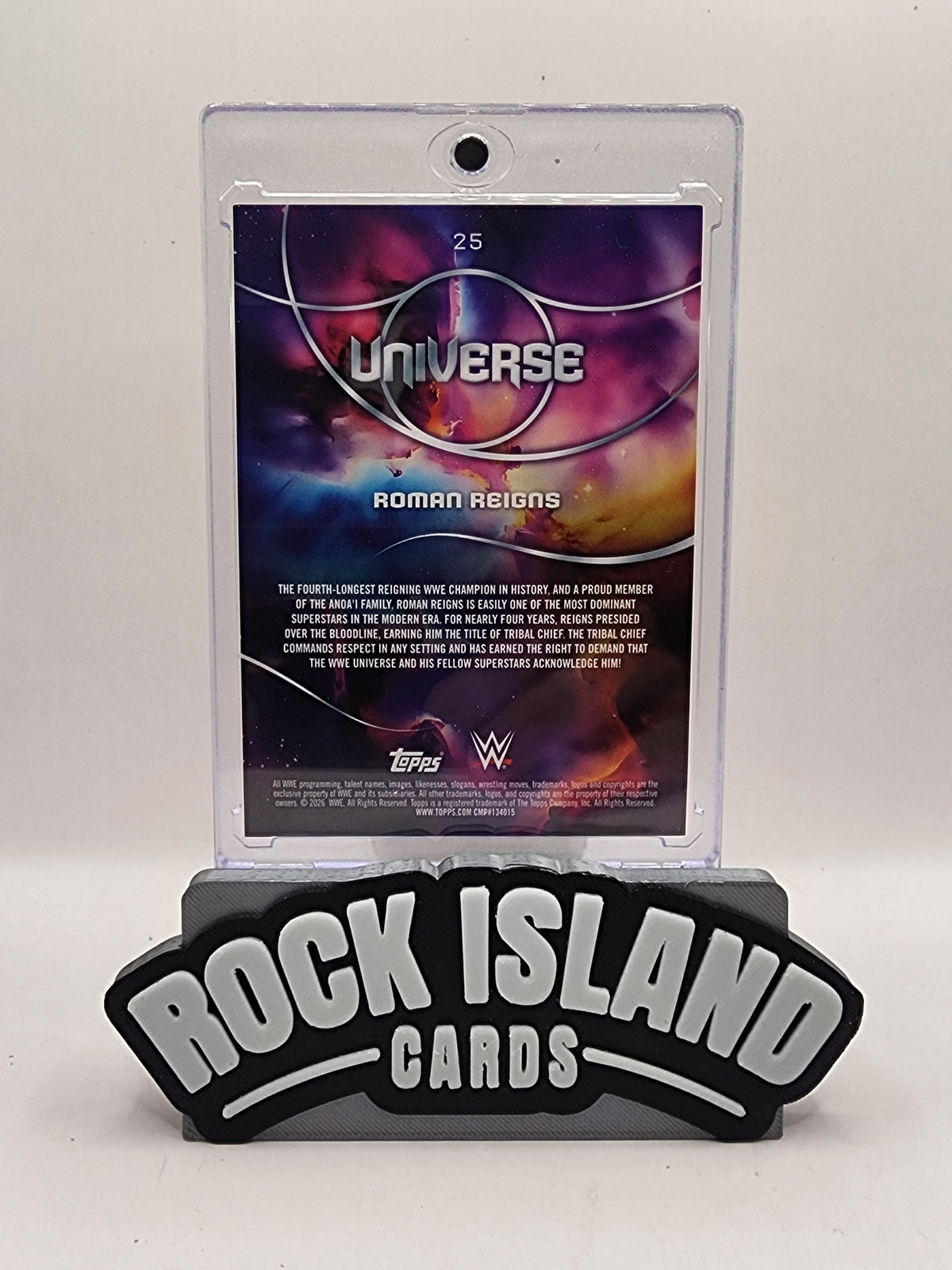 Roman Reigns 2026 Topps WWE Universe #25 1 of 1