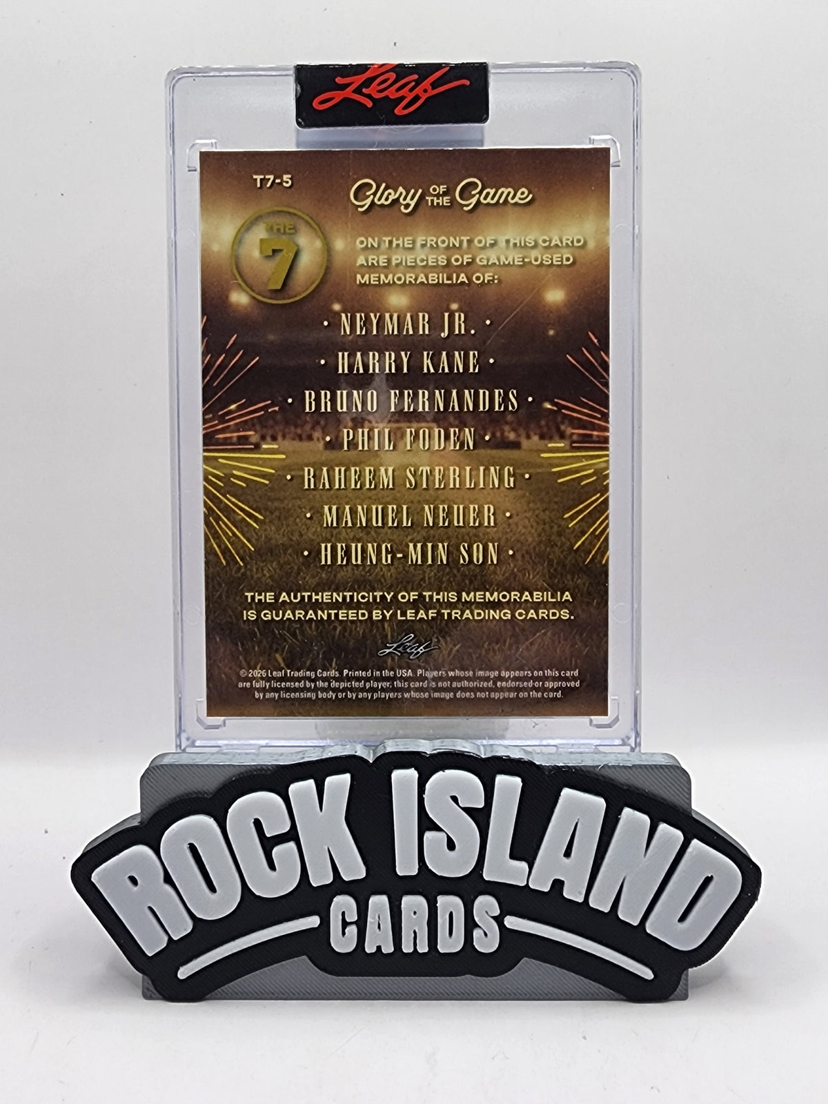 Neymar/Kane/Son/Foden/Sterling/Fernandes/Neuer 2026 Leaf Glory of the Game /35