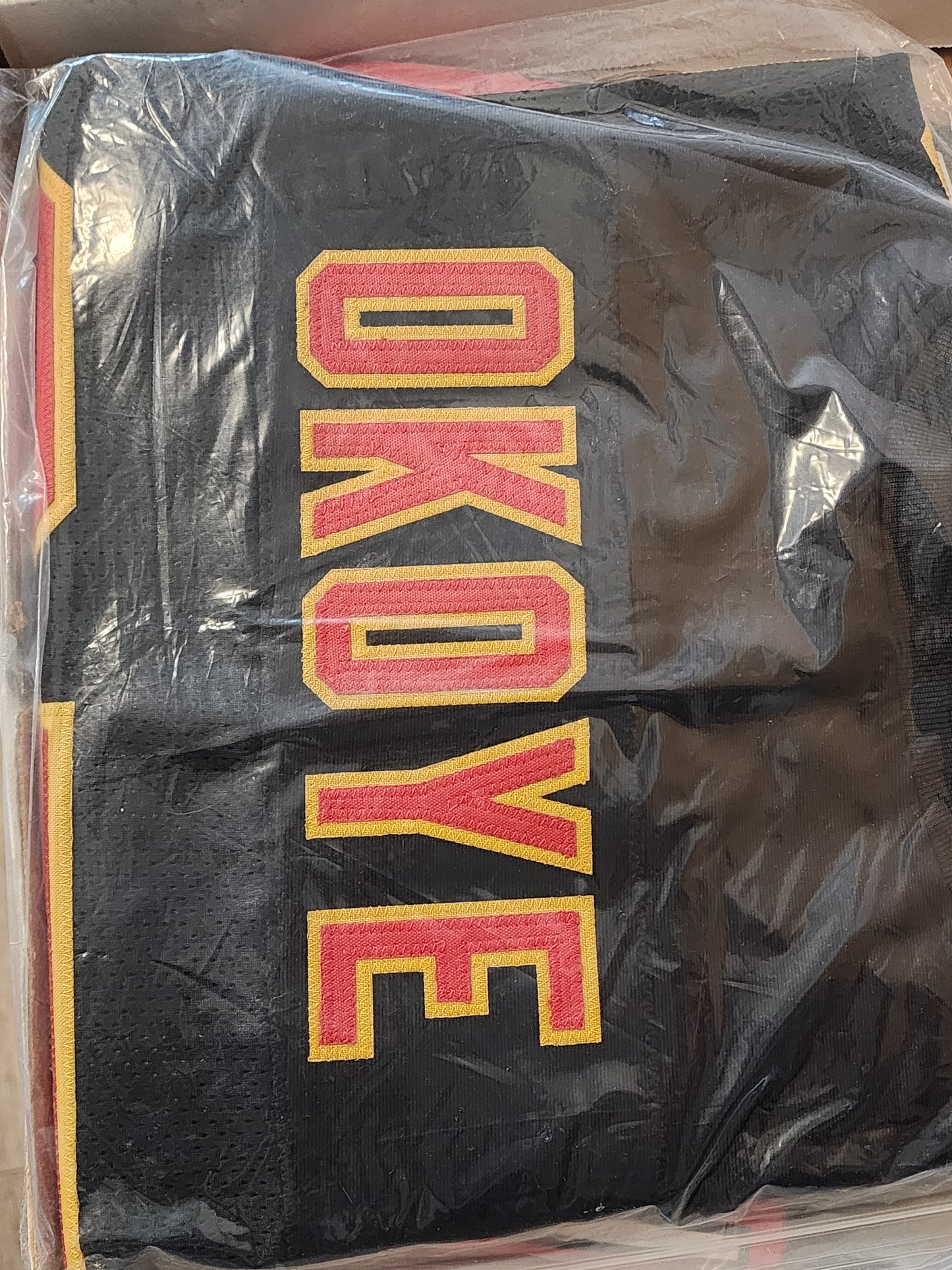 Christian Okoye Kansas City Chiefs Signed Football Jersey XL