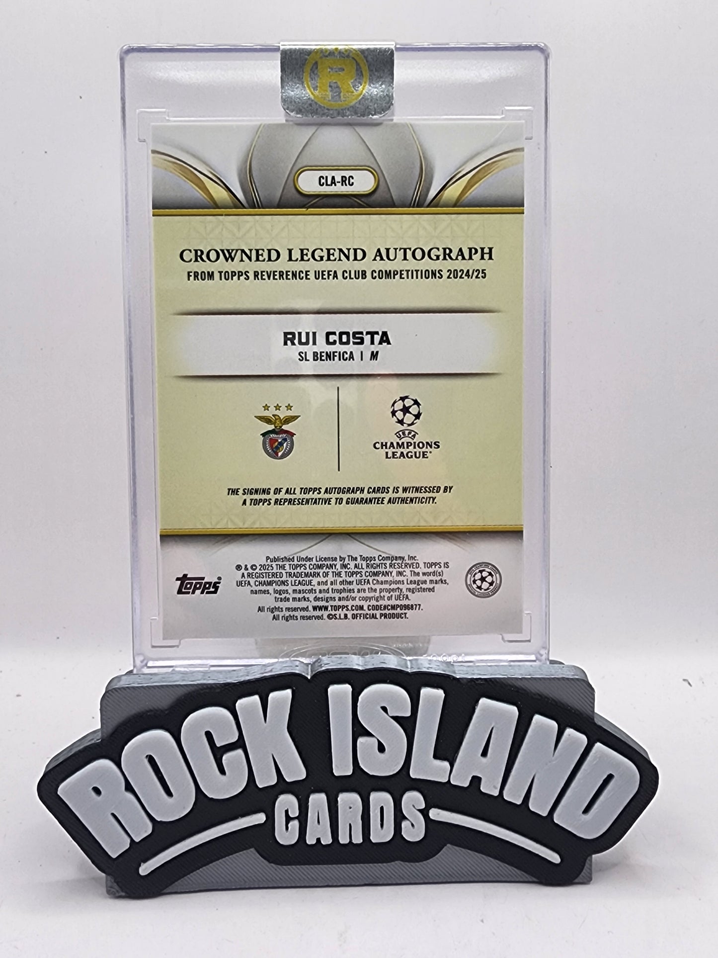 Rui Costa 2025 Topps Reverence UEFA #CLA-RC Crowned Legend /25