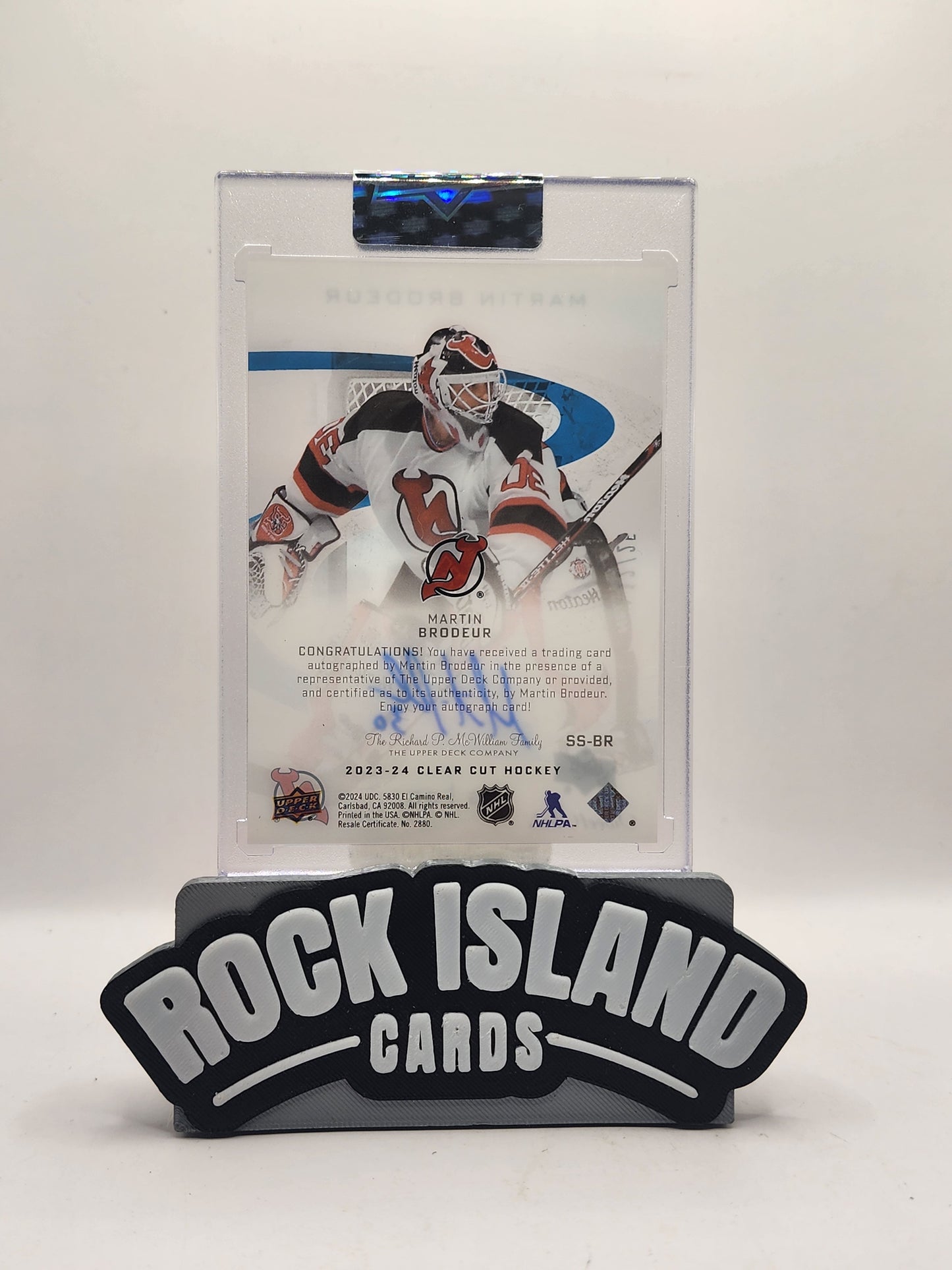 Martin Brodeur 2013-14 Upper Deck Clear Cut #55-BR Sweet Spots 12/25