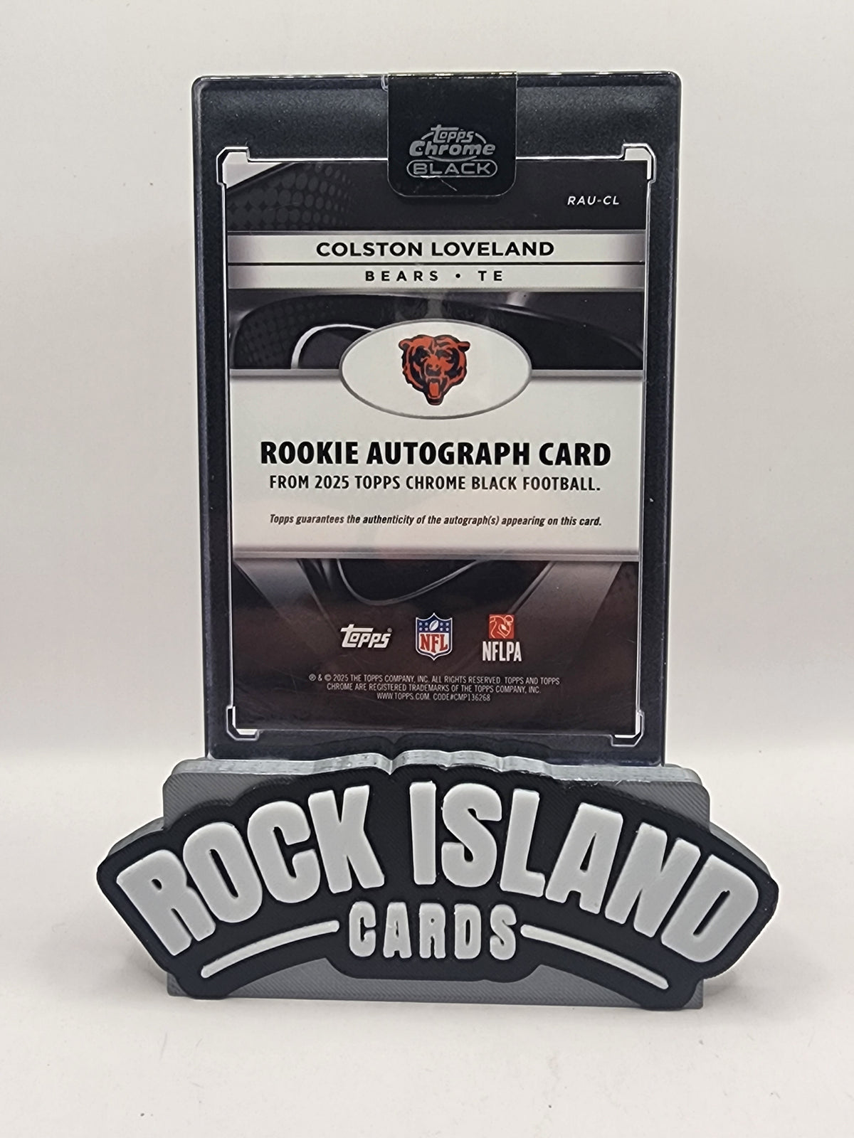 Colston Loveland 2025 Topps Chrome Black #RAU-CL RC