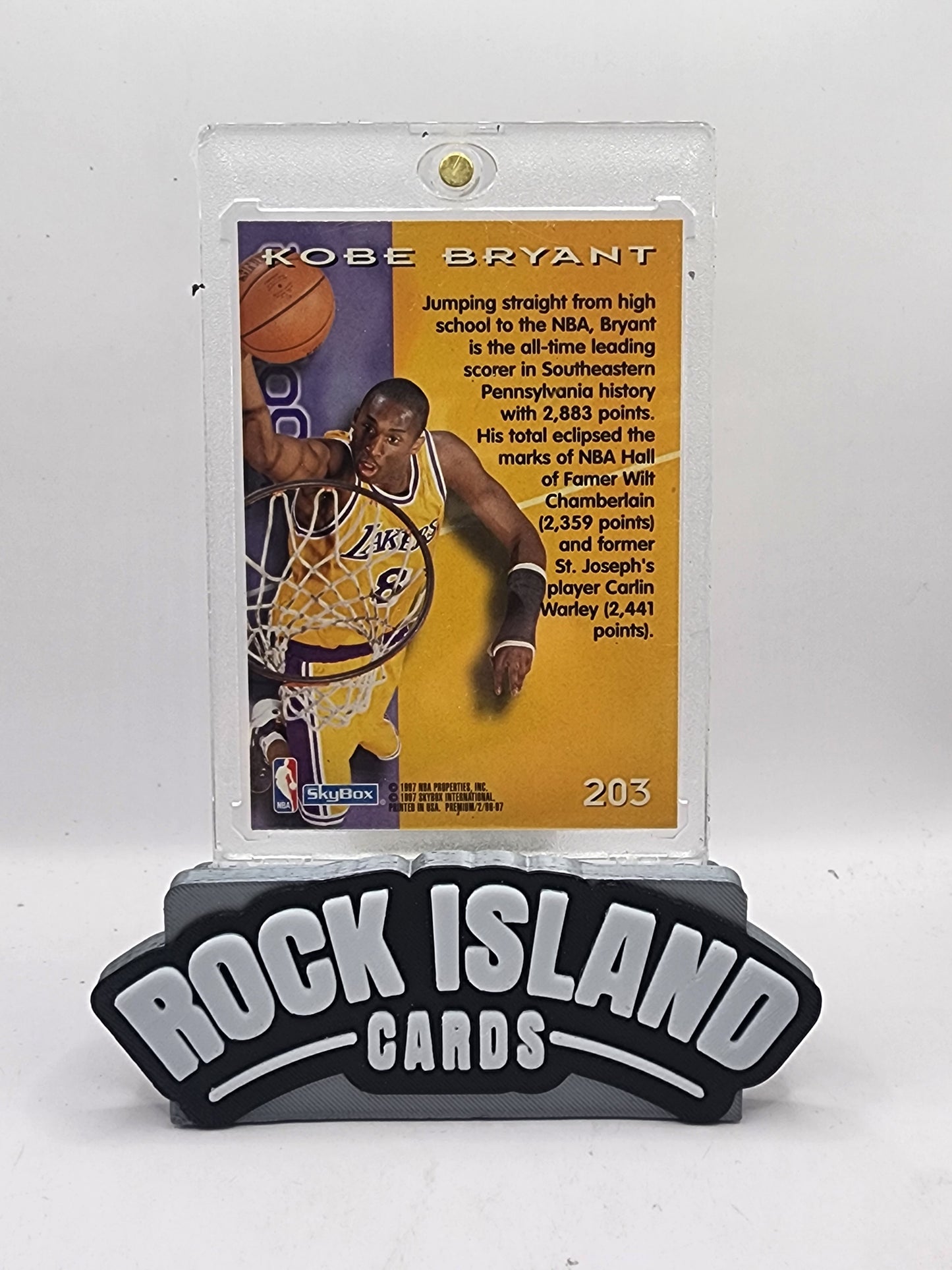 Kobe Bryant 1996 Skybox Premium #203 Rookie