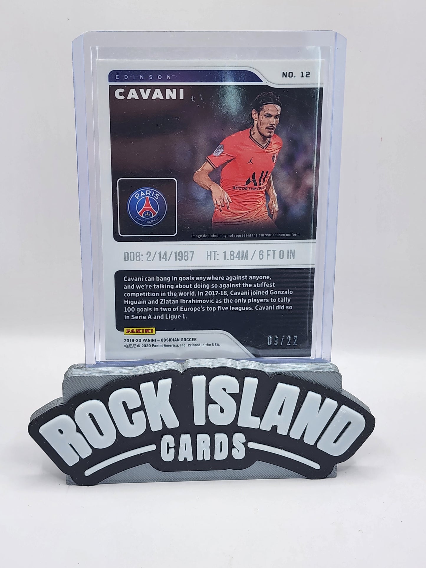 Edinson Cavani 2019-20 Panini Obsidian #12 9/22