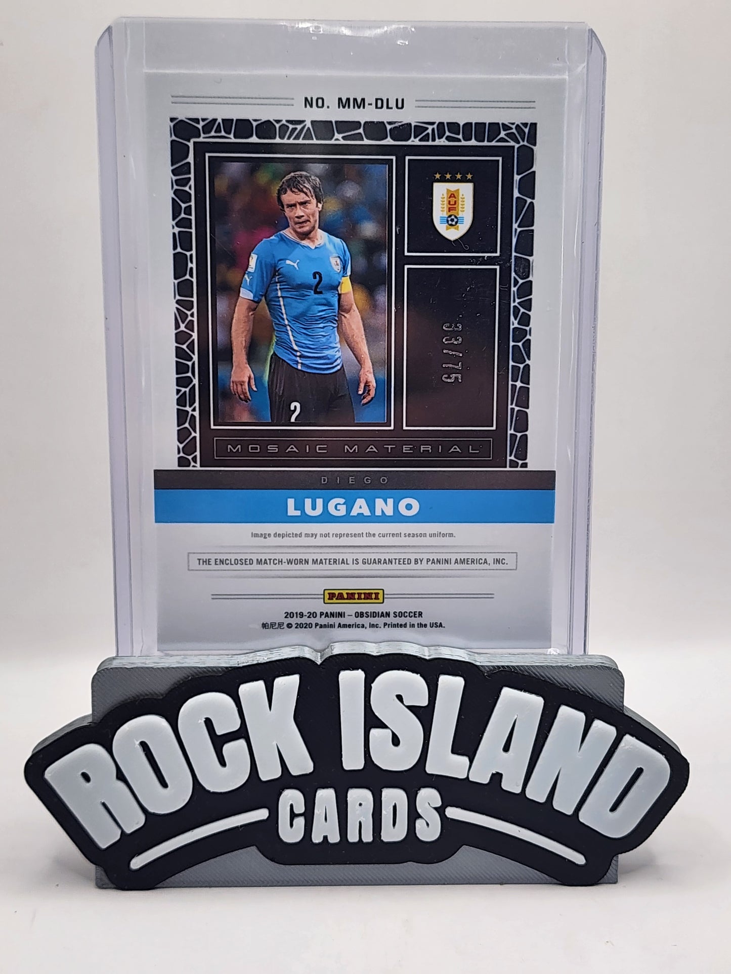 Diego Lugano 2019 Panini Obsidian Mosaic Material #MM-DLU 33/75