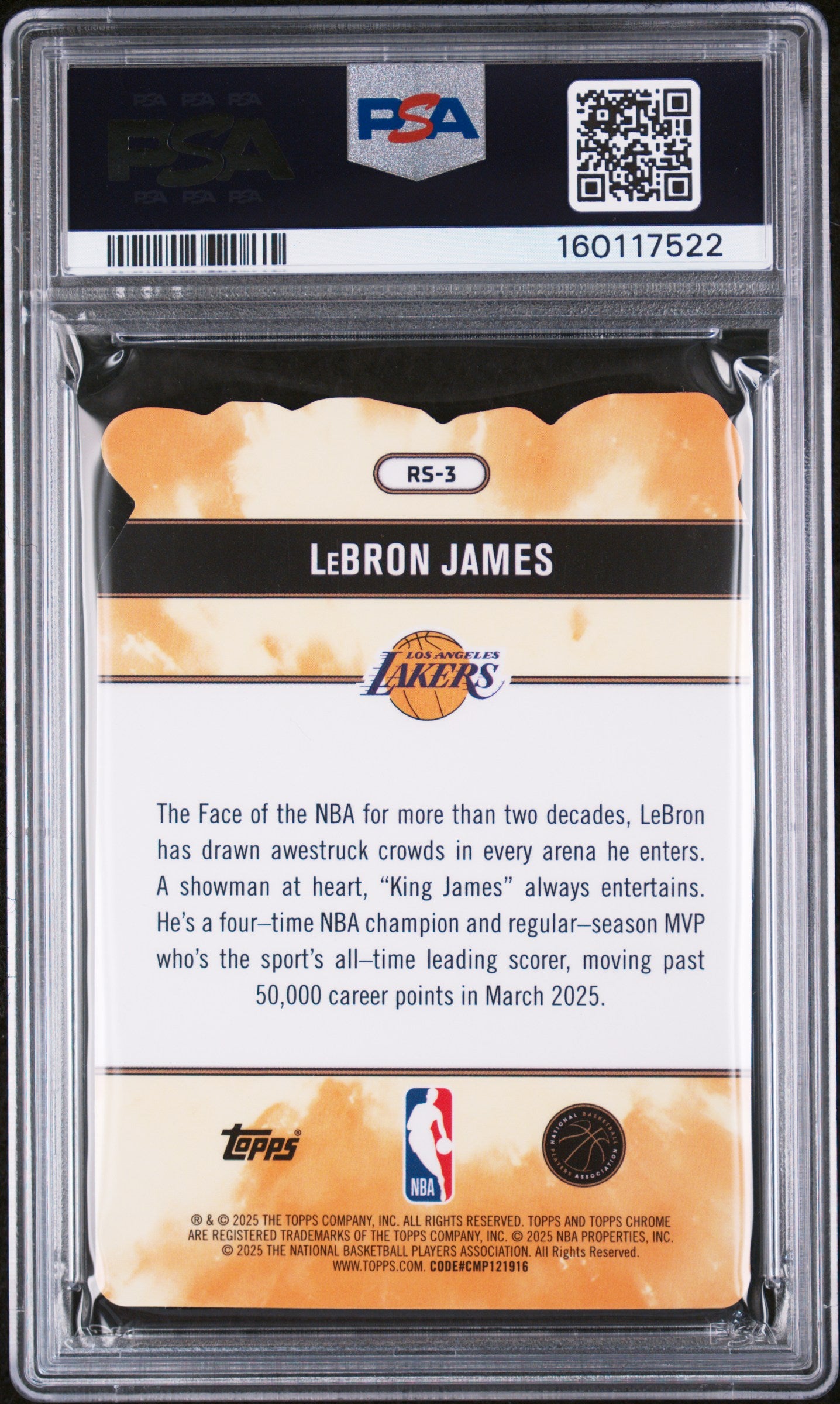 LeBron James 2025 Topps Chrome Rock Stars #RS-3 PSA 10
