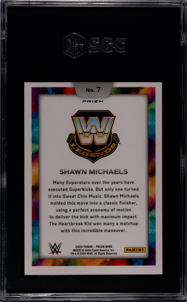 Shawn Michaels 2024 Panini Prizm Wwe #7 Color Blast SGC 9.5