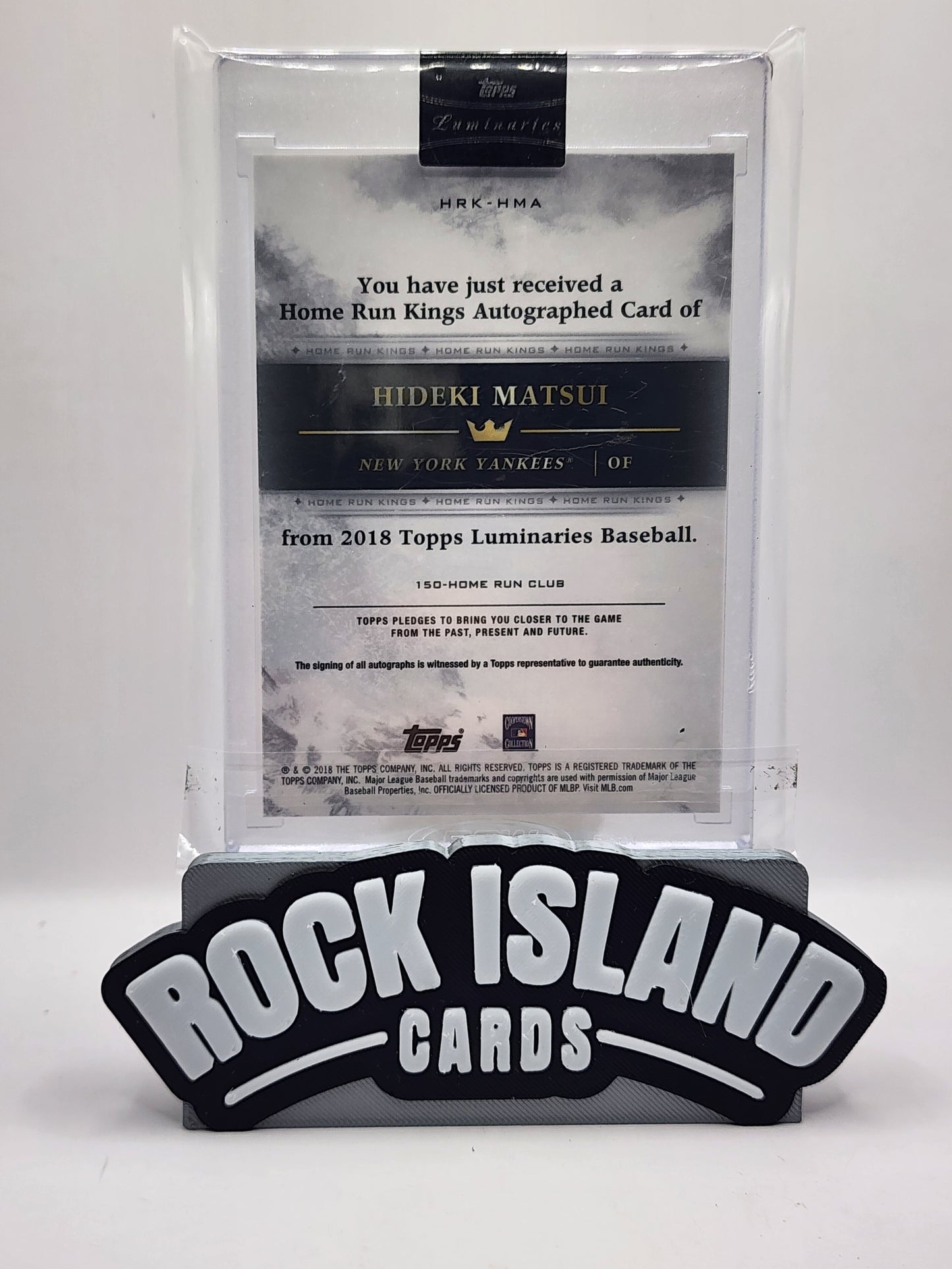 2018 Topps Luminaries Hideki Matsui #HRK-MMA Serial Numbered