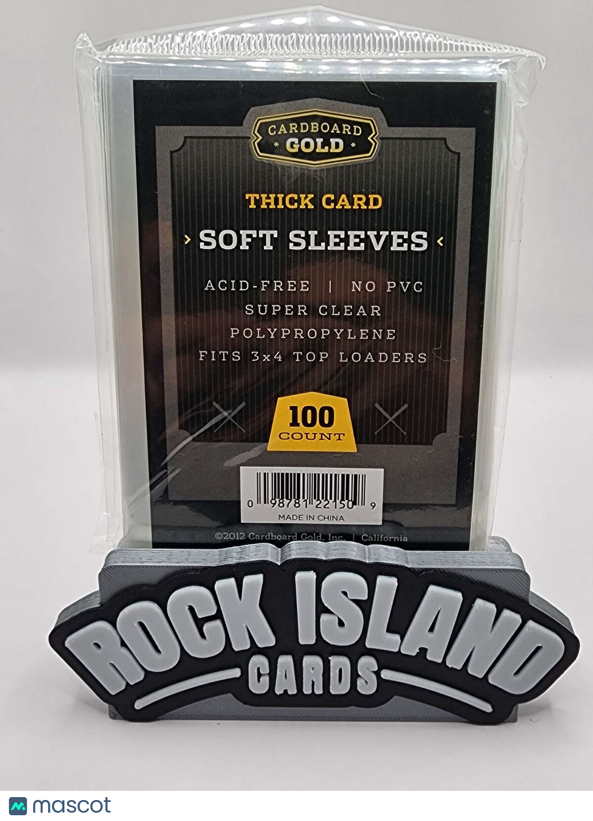 Cardboard Gold Thick Card Soft Sleeves - 100 Count