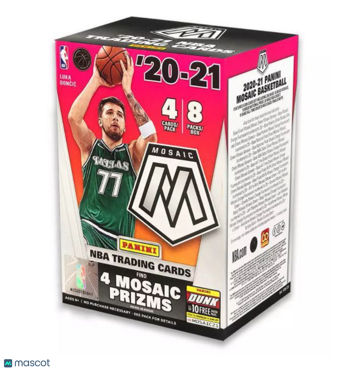 2020-21 Panini Mosaic Basketball Blaster Box (Orange Fluorescent Prizms)