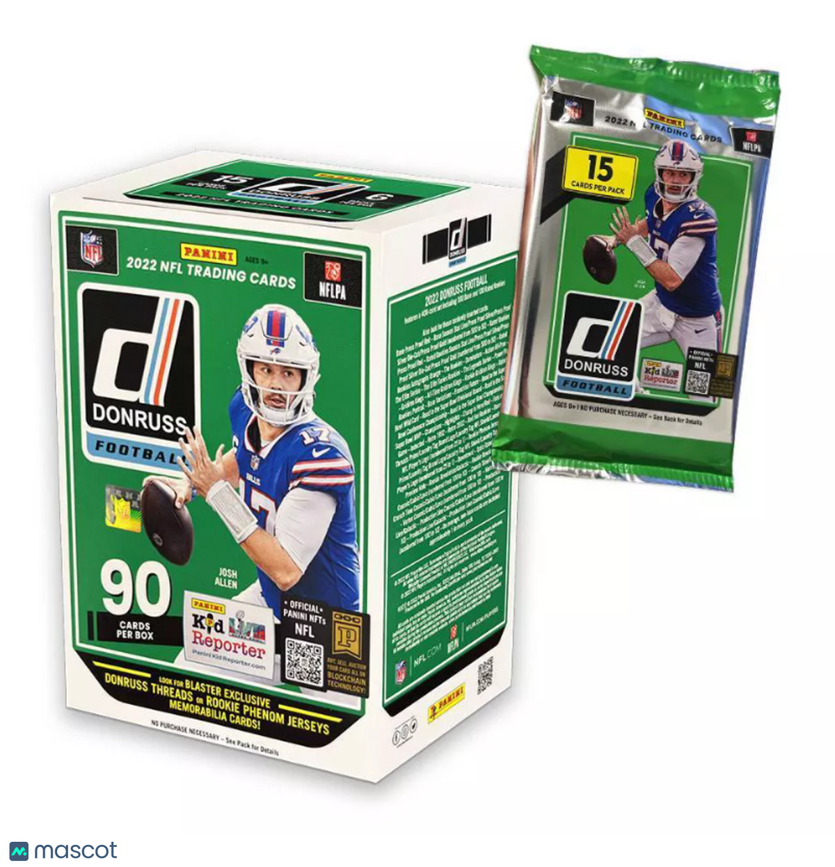 2022 Panini NFL Donruss Football Trading Card Blaster Box