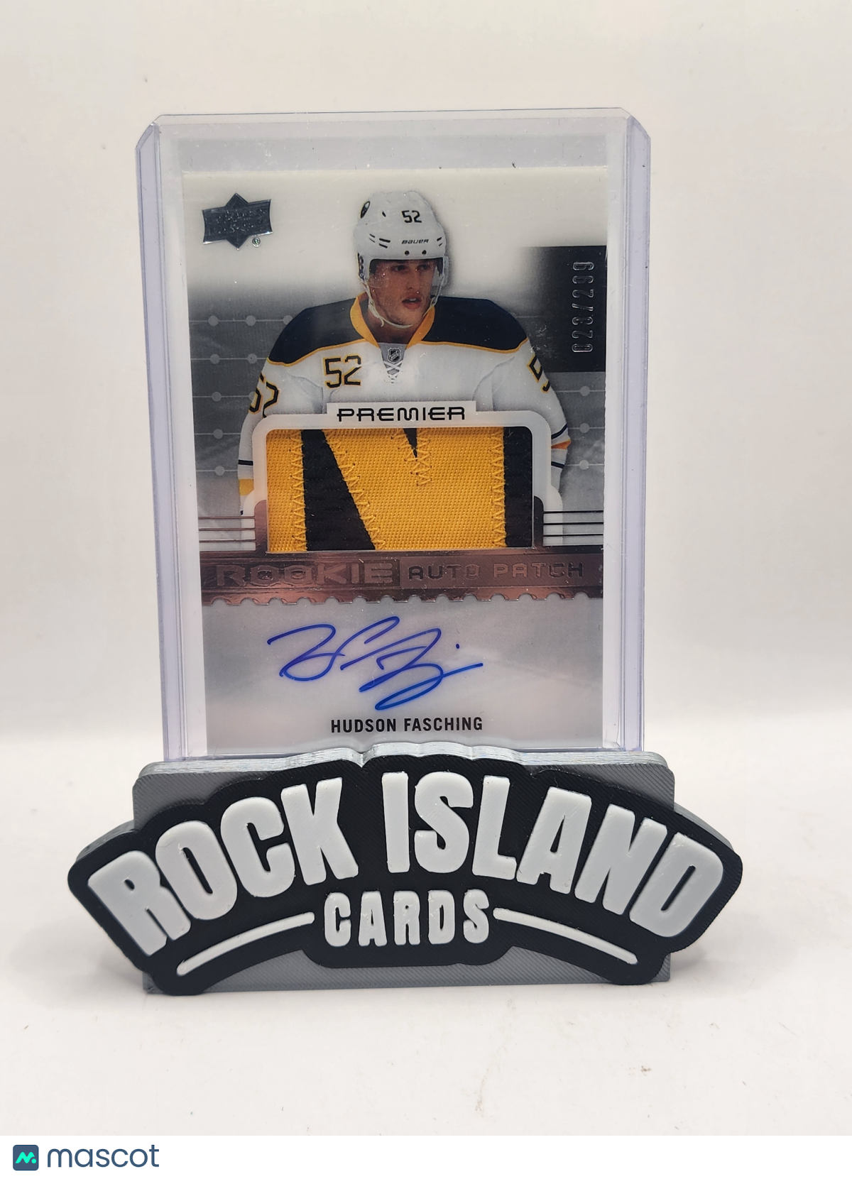 Hudson Fasching 2016-17 Upper Deck Premier #76 Rookie /299 Patch Auto
