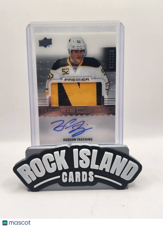 Hudson Fasching 2016-17 Upper Deck Premier #76 Rookie /299 Patch Auto