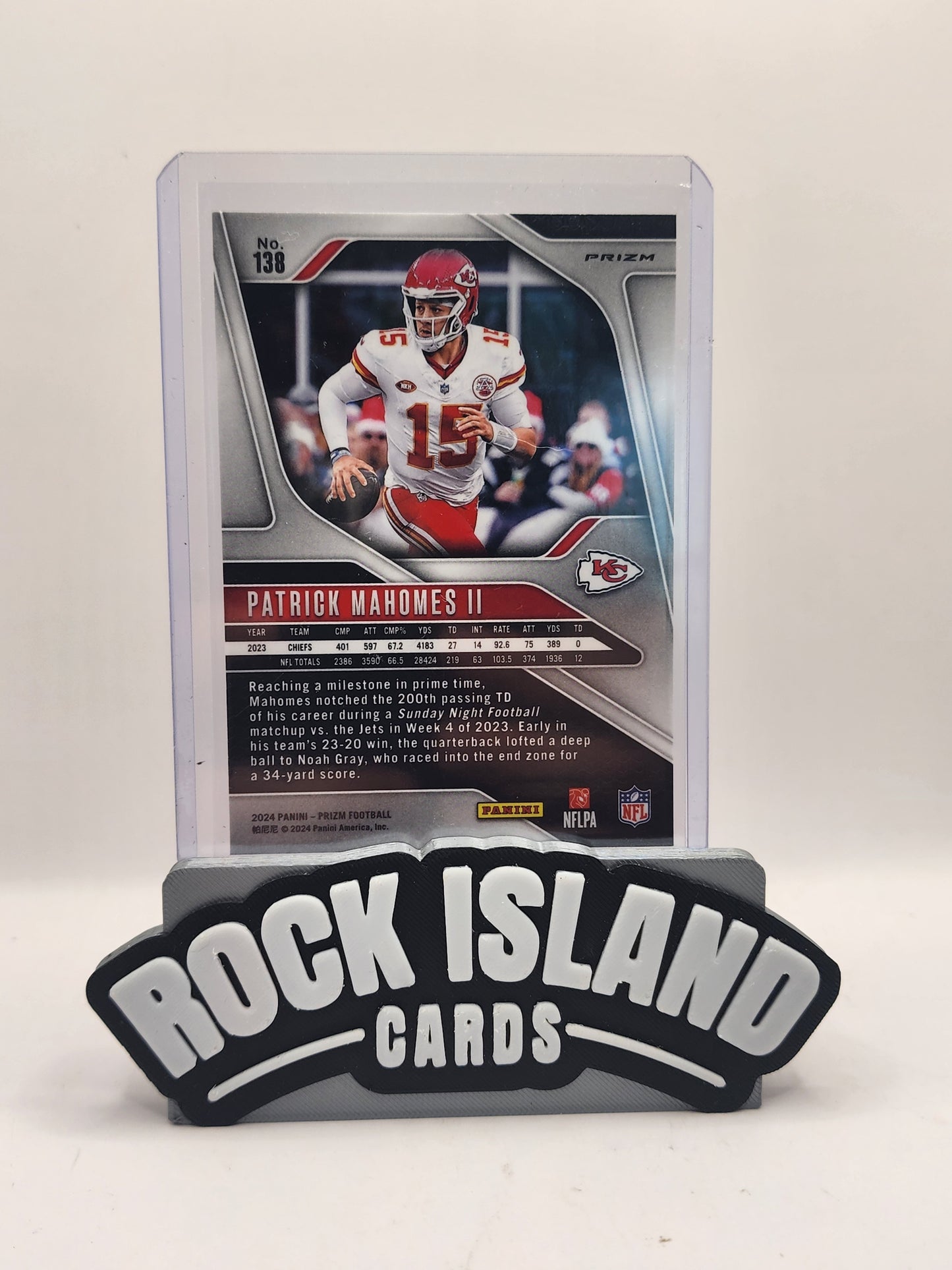 Patrick Mahomes II 2024 Panini Prizm #138 Silver