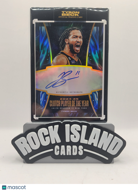 Jalen Brunson 2024-25 Tyson Beck Clutch Player of the Year Auto /25 13/25