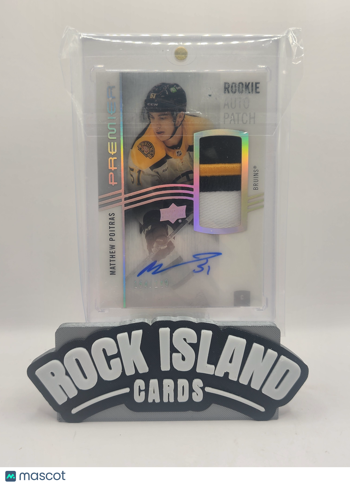 Matthew Poitras 2023-24 Upper Deck Premier #AR-MP Rookie 164/249 Patch Auto