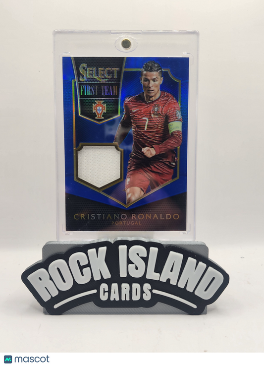 Cristiano Ronaldo 2015 Panini Select #FT-CR7 First Team Blue Patch 10/99