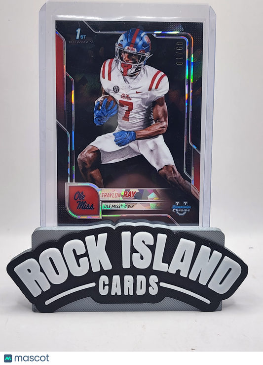 Traylon Ray 2025 Bowman Chrome University #134 Black 9/10