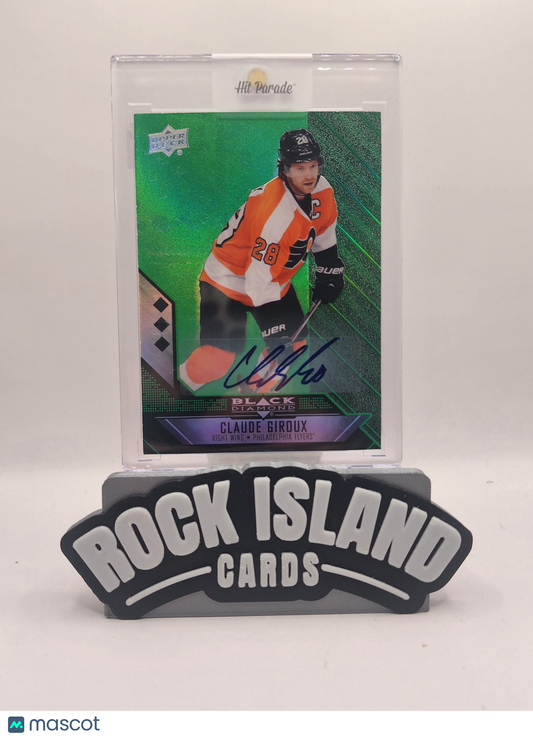 Claude Giroux 2014 Upper Deck Black Diamond Green Foil 02/10