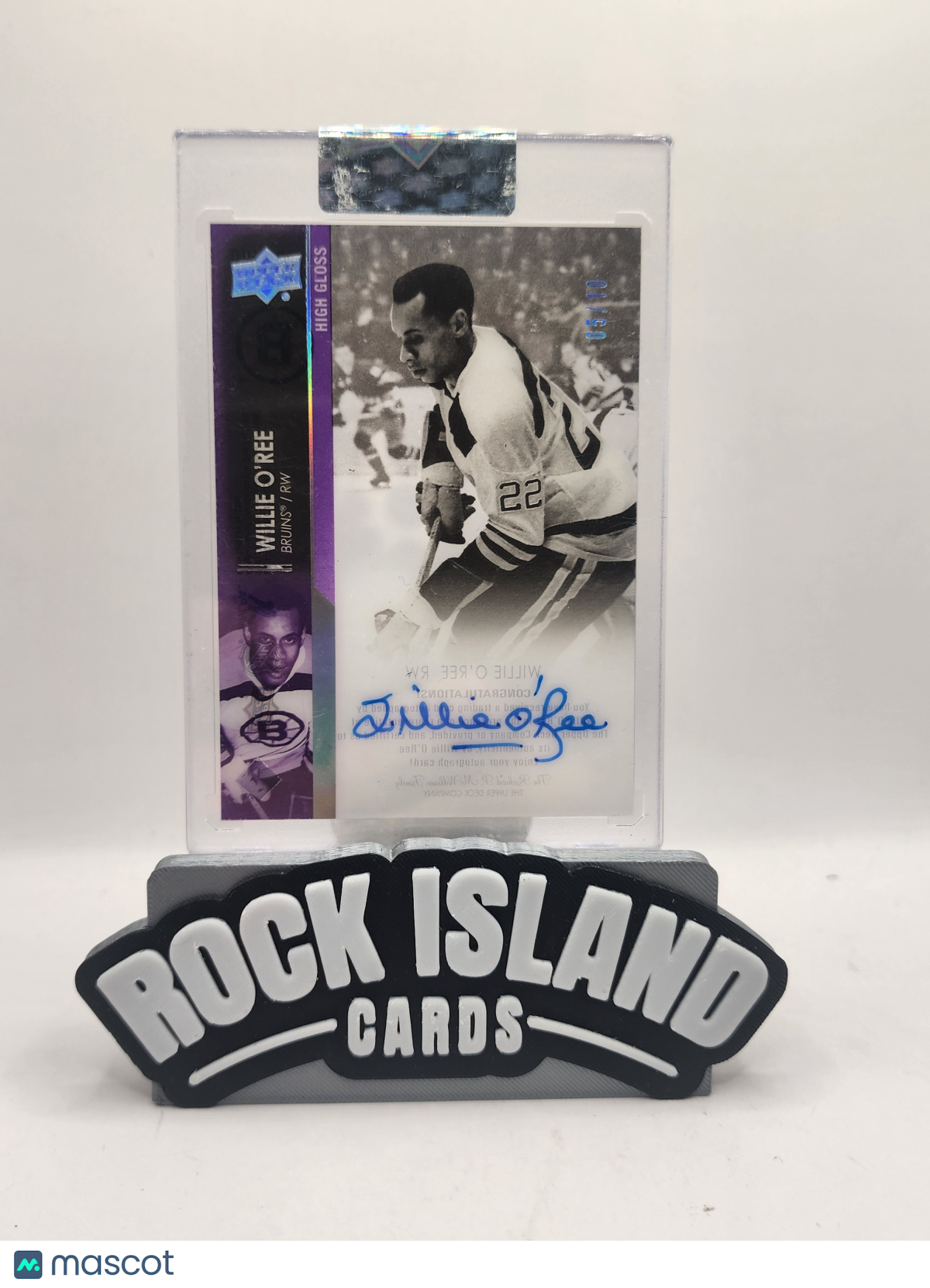 Willie O'Ree 2022 Upper Deck Chronology #CC-WO UD Exclusives High Gloss 05/10