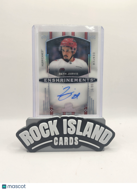 Seth Jarvis 2025 Upper Deck The Cup #E-SJ Enshrinements 16/99