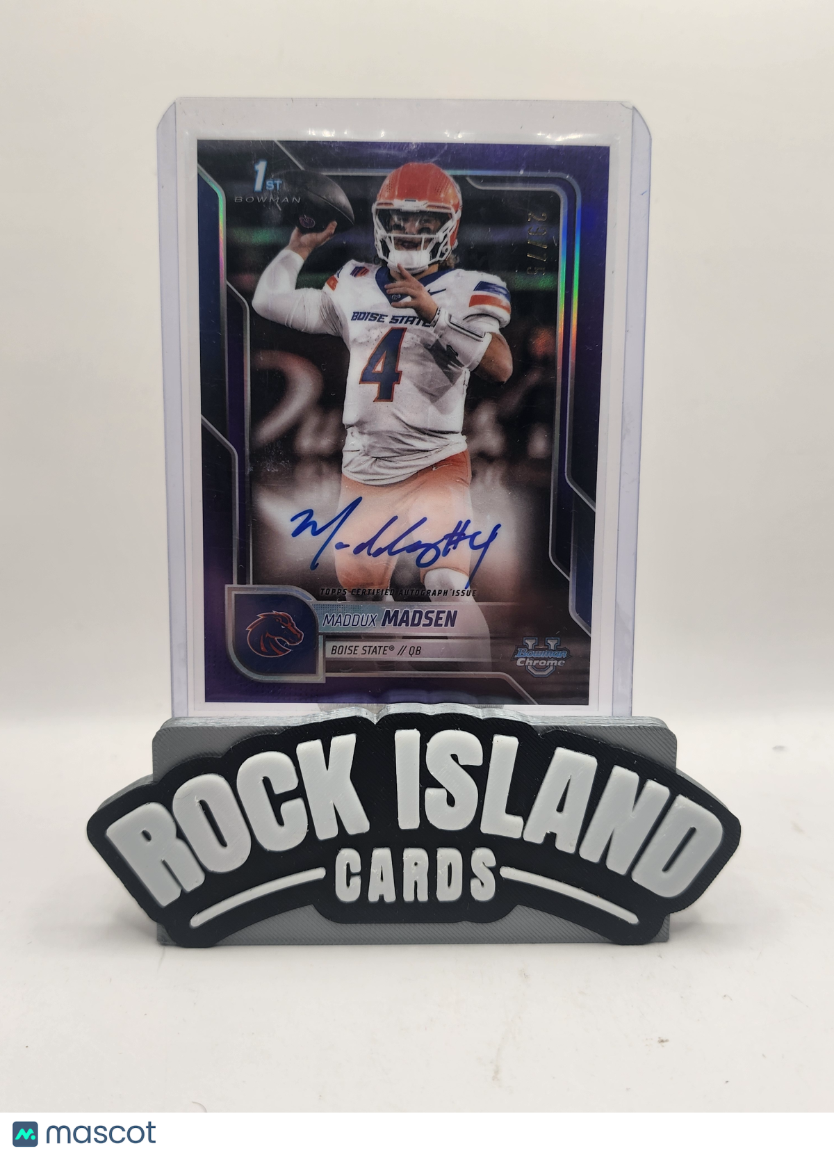 Maddux Madsen 2025 Bowman University Chrome Football #BCA-MM /75