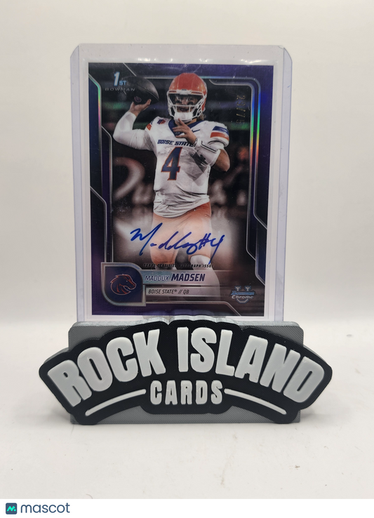 Maddux Madsen 2025 Bowman University Chrome Football #BCA-MM /75