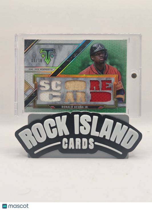 Ronald Acuna Jr. 2021 Topps Triple Threads Relic 09/18 Patch