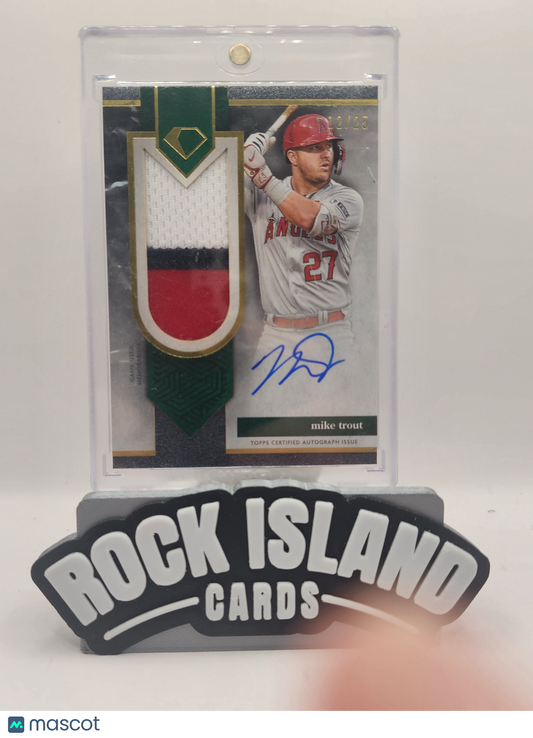 Mike Trout 2024 Topps Diamond Icons 12/25 Jumbo Patch