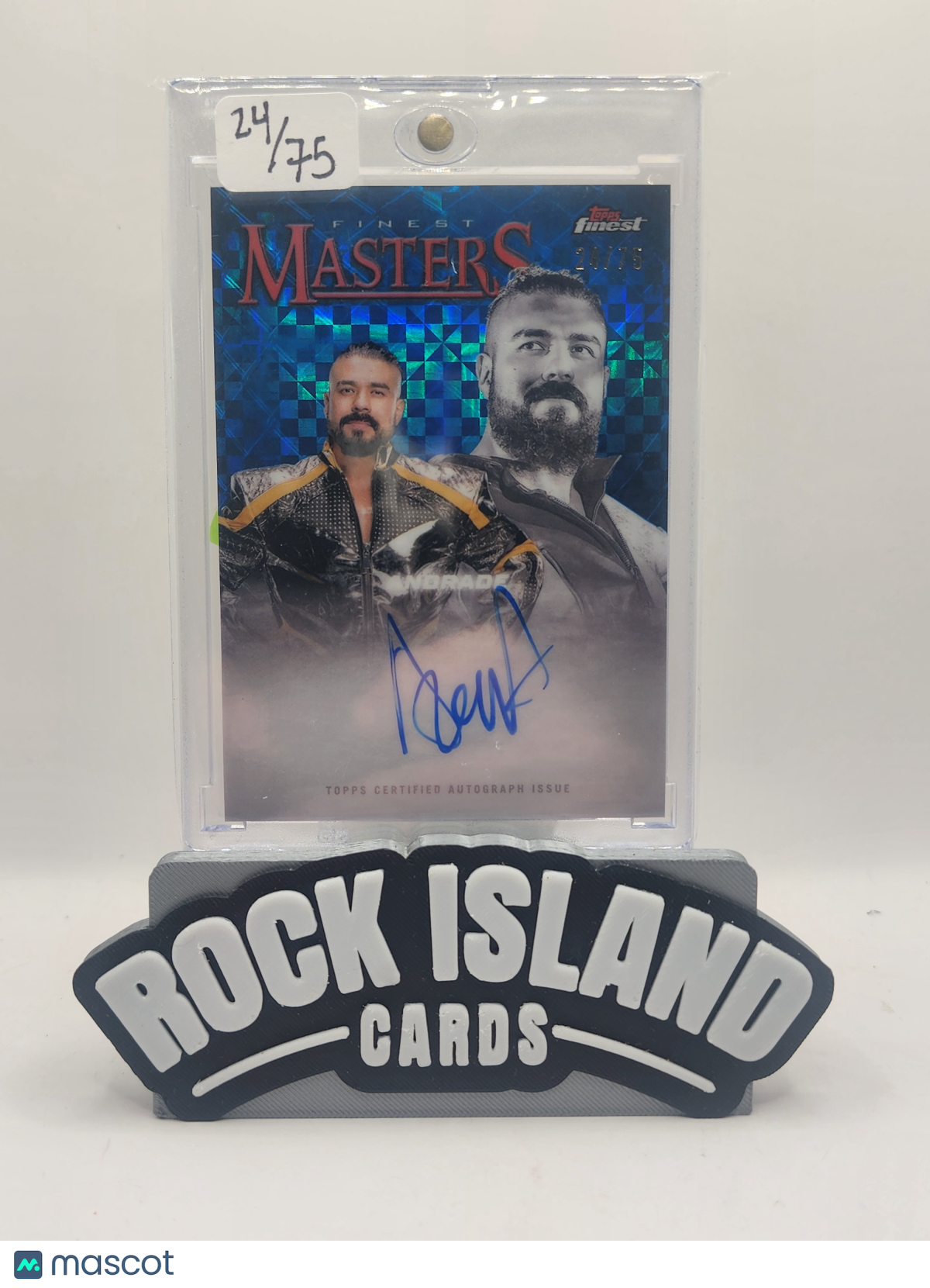 Andrade 2025 Topps Finest WWE Finest Finest Masters /75