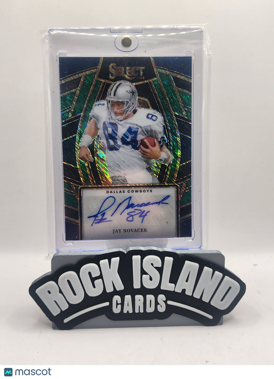 Jay Novacek 2024 Panini Select #SELS-JNO Green Shimmer Prizm 5/5