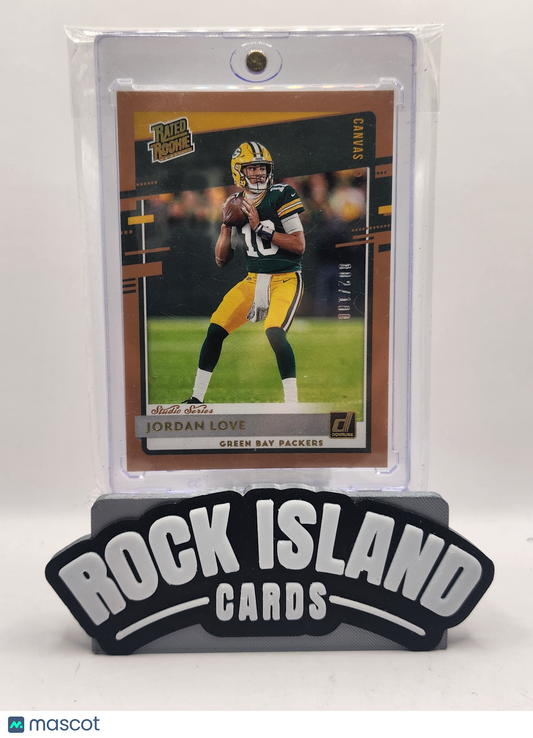 Jordan Love 2020 Panini Donruss Canvas Rated Rookie /100