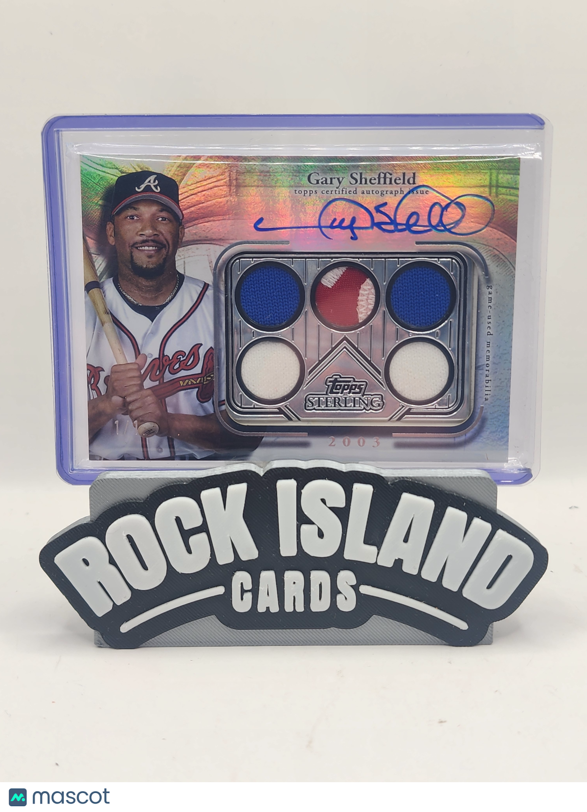 Gary Sheffield 2025 Topps Sterling #SSA-GS Game Used Memorabilia 1 of 1 Relic