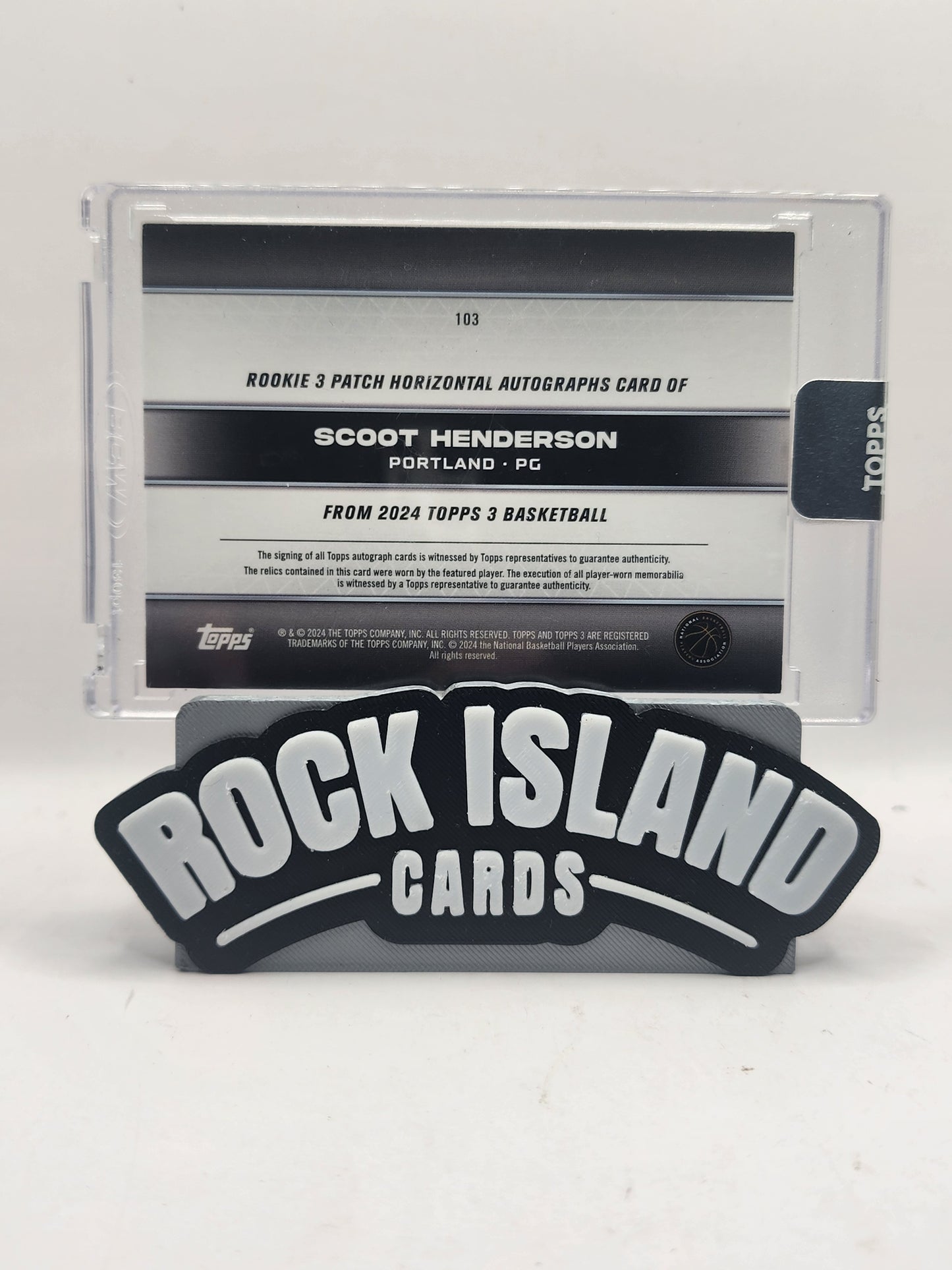 Scoot Henderson 2024 Topps 3 #103 21/26 Patch