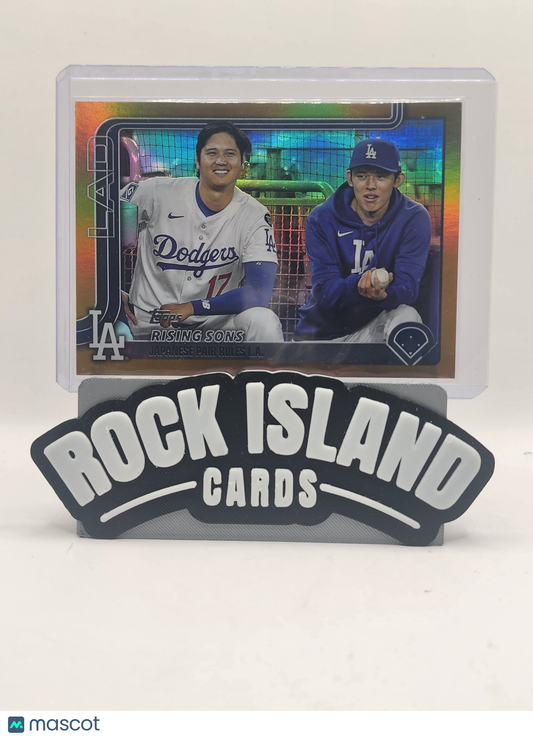 Yoshinobu Yamamoto Shohei Ohtani 2025 Topps Update Series #US269 Gold 46/50