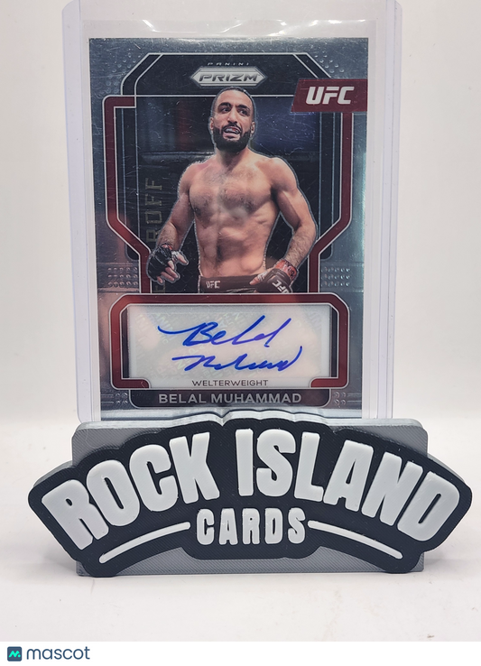 Belal Muhammad 2022 Panini Prizm UFC Signatures #SG-BMH